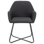 Esszimmerstühle 2 Einheiten aus schwarzem Stoff von vidaXL, Essstühle - Ref: Foro24-249813, Preis: 161,26 €, Rabatt: %