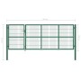 Gartenzauntor mit grünen Stahlpfosten 350x120 cm von , Gartentore - Ref: Foro24-142570, Preis: 526,87 €, Rabatt: %