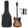 Elektrische Gitarre für Anfänger mit brauner schwarzer Hülle 4/4 39" von , Gitarren - Ref: Foro24-70188, Preis: 175,30 €, Rab...
