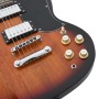 Elektrische Gitarre für Anfänger mit brauner schwarzer Hülle 4/4 39" von , Gitarren - Ref: Foro24-70188, Preis: 175,30 €, Rab...