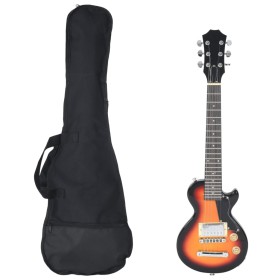 Guitarra eléctrica para niños con funda marrón y negro 3/4 30" de , Guitarras - Ref: Foro24-70197, Precio: 140,00 €, Descuent...