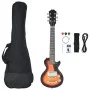 Guitarra eléctrica para niños con funda marrón y negro 3/4 30" de , Guitarras - Ref: Foro24-70197, Precio: 137,59 €, Descuent...