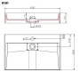 Lavabo 60x38x11 cm resina mineral/mármol blanco de vidaXL, Lavabos - Ref: Foro24-144064, Precio: 157,46 €, Descuento: %