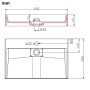 Waschbecken 60x38x11 cm Mineralharz/weißer Marmor von vidaXL, Sinkt - Ref: Foro24-144064, Preis: 148,61 €, Rabatt: %