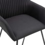 Esszimmerstühle 2 Einheiten aus schwarzem Stoff von vidaXL, Essstühle - Ref: Foro24-249813, Preis: 161,26 €, Rabatt: %