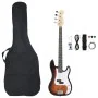 Bajo eléctrico para principiantes y funda marrón blanco 4/4 46" de , Guitarras - Ref: Foro24-70184, Precio: 146,95 €, Descuen...