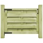 Puerta de jardín madera de pino impregnada verde 100x75 cm