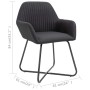 Esszimmerstühle 2 Einheiten aus schwarzem Stoff von vidaXL, Essstühle - Ref: Foro24-249813, Preis: 161,26 €, Rabatt: %