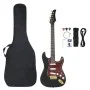Einsteiger E-Gitarre mit Koffer schwarz gold 4/4 39" von , Gitarren - Ref: Foro24-70194, Preis: 150,86 €, Rabatt: %