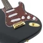 Einsteiger E-Gitarre mit Koffer schwarz gold 4/4 39" von , Gitarren - Ref: Foro24-70194, Preis: 150,86 €, Rabatt: %