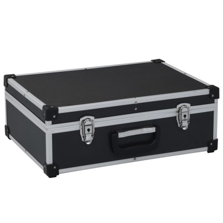 Schwarzer Aluminium-Werkzeugkoffer 46x33x16 cm von vidaXL, Werkzeugkästen - Ref: Foro24-91847, Preis: 67,98 €, Rabatt: %