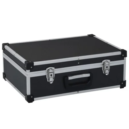Schwarzer Aluminium-Werkzeugkoffer 46x33x16 cm von vidaXL, Werkzeugkästen - Ref: Foro24-91847, Preis: 61,02 €, Rabatt: %