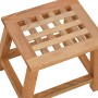 Solid walnut wood step stool 29x22.5x25.5 cm by , Shower seats and benches - Ref: Foro24-350347, Price: 29,74 €, Discount: %