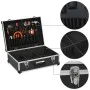 Black aluminum tool case 46x33x16 cm by vidaXL, Toolboxes - Ref: Foro24-91847, Price: 61,27 €, Discount: %