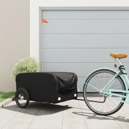 Remolque para bicicleta hierro negro 45 kg de , Remolques para bicicletas - Ref: Foro24-94052, Precio: 93,40 €, Descuento: %