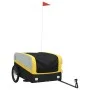 Remolque para bicicleta hierro negro y amarillo 45 kg de , Remolques para bicicletas - Ref: Foro24-94050, Precio: 81,31 €, De...