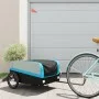 Remolque para bicicleta hierro negro y azul 45 kg de , Remolques para bicicletas - Ref: Foro24-94044, Precio: 87,86 €, Descue...