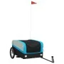 Remolque para bicicleta hierro negro y azul 45 kg de , Remolques para bicicletas - Ref: Foro24-94044, Precio: 87,86 €, Descue...