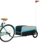 Remolque para bicicleta hierro negro y azul 45 kg de , Remolques para bicicletas - Ref: Foro24-94044, Precio: 87,86 €, Descue...