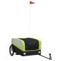 Remolque para bicicleta hierro negro y verde 45 kg de , Remolques para bicicletas - Ref: Foro24-94046, Precio: 89,47 €, Descu...