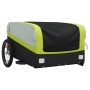 Schwarz-grüner Fahrradanhänger aus Eisen, 45 kg von , Fahrradanhänger - Ref: Foro24-94046, Preis: 88,73 €, Rabatt: %