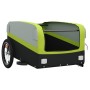 Schwarz-grüner Fahrradanhänger aus Eisen, 45 kg von , Fahrradanhänger - Ref: Foro24-94046, Preis: 88,73 €, Rabatt: %