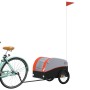 Remolque para bicicleta hierro negro y naranja 30 kg de , Remolques para bicicletas - Ref: Foro24-94117, Precio: 78,93 €, Des...