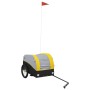 Schwarz-gelber Fahrradanhänger aus Eisen, 30 kg von , Fahrradanhänger - Ref: Foro24-94120, Preis: 77,52 €, Rabatt: %