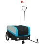 Remolque para bicicleta hierro negro y azul 45 kg de , Remolques para bicicletas - Ref: Foro24-94065, Precio: 85,33 €, Descue...