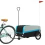 Remolque para bicicleta hierro negro y azul 45 kg de , Remolques para bicicletas - Ref: Foro24-94065, Precio: 85,33 €, Descue...