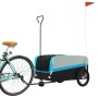Schwarz-blauer Fahrradanhänger aus Eisen, 45 kg von , Fahrradanhänger - Ref: Foro24-94065, Preis: 86,70 €, Rabatt: %