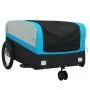 Remolque para bicicleta hierro negro y azul 45 kg de , Remolques para bicicletas - Ref: Foro24-94065, Precio: 85,33 €, Descue...