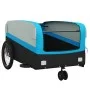 Remolque para bicicleta hierro negro y azul 45 kg de , Remolques para bicicletas - Ref: Foro24-94065, Precio: 85,33 €, Descue...