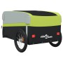 Schwarz-grüner Fahrradanhänger aus Eisen, 45 kg von , Fahrradanhänger - Ref: Foro24-94067, Preis: 89,71 €, Rabatt: %