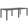 Brown plastic rattan-look garden table 220x90x72 cm by vidaXL, Garden tables - Ref: Foro24-45609, Price: 185,07 €, Discount: %