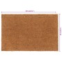 Felpudo de fibra de coco natural 65x100 cm de , Felpudos - Ref: Foro24-155604, Precio: 48,18 €, Descuento: %