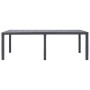 Brown plastic rattan-look garden table 220x90x72 cm by vidaXL, Garden tables - Ref: Foro24-45609, Price: 169,00 €, Discount: %
