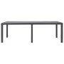 Brown plastic rattan-look garden table 220x90x72 cm by vidaXL, Garden tables - Ref: Foro24-45609, Price: 185,07 €, Discount: %