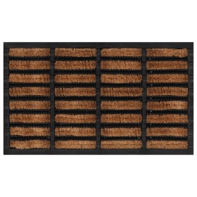 Felpudo rectangular de goma y fibra de coco 45x75 cm de , Felpudos - Ref: Foro24-155665, Precio: 32,26 €, Descuento: %
