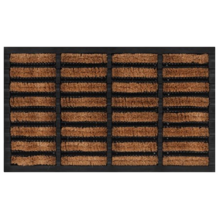 Rectangular rubber and coconut fiber doormat 45x75 cm by , Doormats - Ref: Foro24-155665, Price: 32,26 €, Discount: %