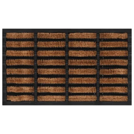 Rectangular rubber and coconut fiber doormat 45x75 cm by , Doormats - Ref: Foro24-155665, Price: 32,14 €, Discount: %