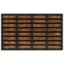 Rectangular rubber and coconut fiber doormat 45x75 cm by , Doormats - Ref: Foro24-155665, Price: 32,14 €, Discount: %