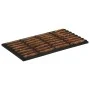 Rectangular rubber and coconut fiber doormat 45x75 cm by , Doormats - Ref: Foro24-155665, Price: 32,14 €, Discount: %