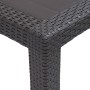 Brown plastic rattan-look garden table 220x90x72 cm by vidaXL, Garden tables - Ref: Foro24-45609, Price: 169,00 €, Discount: %