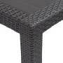 Brown plastic rattan-look garden table 220x90x72 cm by vidaXL, Garden tables - Ref: Foro24-45609, Price: 185,07 €, Discount: %