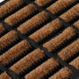 Rectangular rubber and coconut fiber doormat 45x75 cm by , Doormats - Ref: Foro24-155665, Price: 32,26 €, Discount: %
