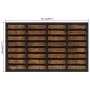 Rectangular rubber and coconut fiber doormat 45x75 cm by , Doormats - Ref: Foro24-155665, Price: 32,14 €, Discount: %