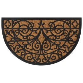 Felpudo semicircular de goma y fibra de coco 45x75 cm de , Felpudos - Ref: Foro24-155667, Precio: 24,58 €, Descuento: %