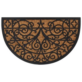 Halbrunde Fußmatte aus Gummi und Kokosfaser, 45 x 75 cm von , Fußmatten - Ref: Foro24-155667, Preis: 24,41 €, Rabatt: %