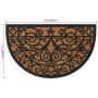 Halbrunde Fußmatte aus Gummi und Kokosfaser, 45 x 75 cm von , Fußmatten - Ref: Foro24-155667, Preis: 24,41 €, Rabatt: %